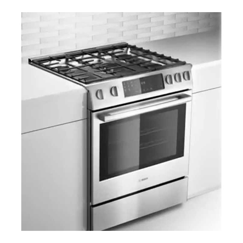 Super4less Bosch Hgi8054uc 30 Inch 800 Series Gas Slide In Range Oven View Larger Image