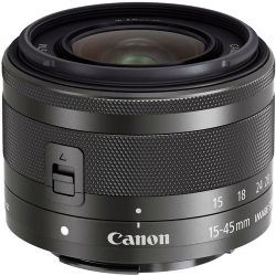 Canon EF-M 15-45mm f/3.5-6.3 IS STM Lens (Graphite)