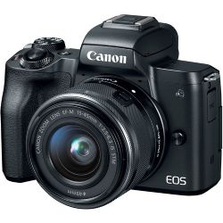 Canon EOS M50 Mirrorless Digital Camera with 15-45mm Lens (Black)