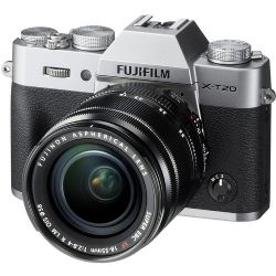 Fujifilm  X-T20 Mirrorless Digital Camera with 18-55mm Lens (Silver)