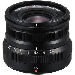 FUJIFILM XF 16mm f/2.8 R WR Lens (Black)