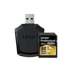 Lexar 32GB Professional 2000x UHS-II SDHC Memory Card