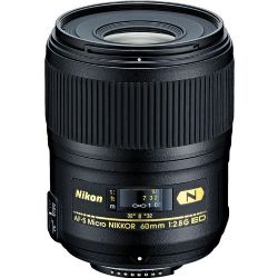 Nikon AF-S Micro-Nikkor 60mm f/2.8G ED Macro Autofocus Lens