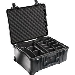 Pelican 1564 Waterproof 1560 Case with Dividers (Black)