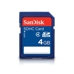SanDisk 4GB SDHC Memory Card Class 4