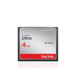 SanDisk 4GB Ultra CompactFlash Memory Card (25mb/s)