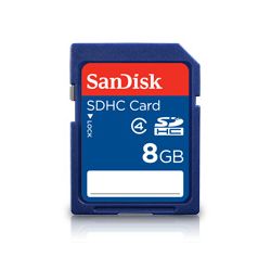 SanDisk 8GB SDHC Memory Card Class 4