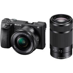 Sony Alpha a6500 Mirrorless Camera with 16-50mm and 55-210mm Lenses