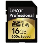 Lexar 16GB SDHC Memory Card Professional Class 10 600x