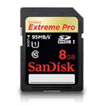 SanDisk 8GB Extreme Pro UHS-I SDHC U1 Memory Card (Class 10)